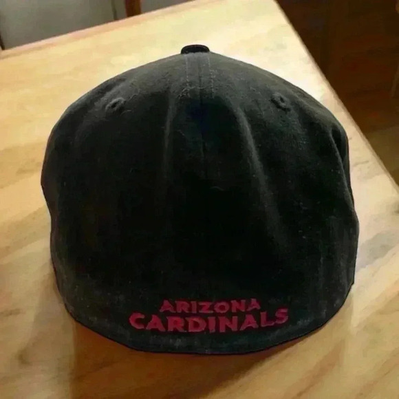 Arizona Cardinals New Era  Black and Red Fitted Ball Cap. Size 7 5/8. #NFL - Picture 2 of 6